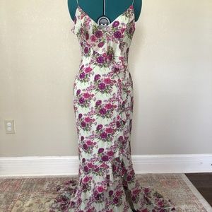 Nicole Miller silk maxi dress size 8